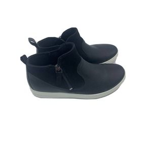 🔥Ecco Danish Design Black Soft Leather Stitching Shoe 36 EU